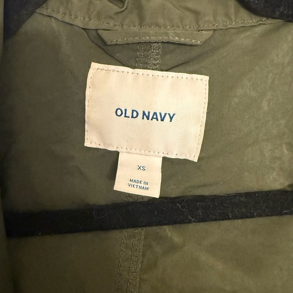 Old Navy Olive Green Rain Coat Size Xs - Picture 3 of 5